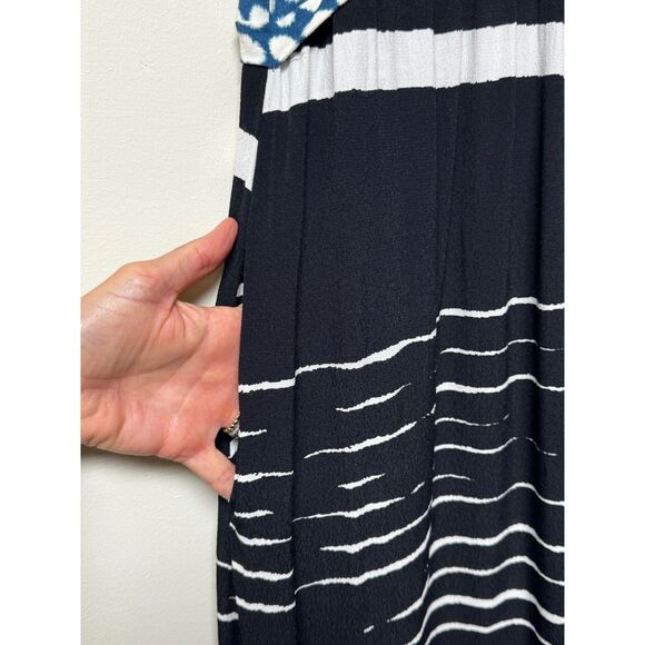 ANTHROPOLOGIE LILKA Arcata Mixed Media High/Low Maxi Dress, Sz S - Picture 5 of 11